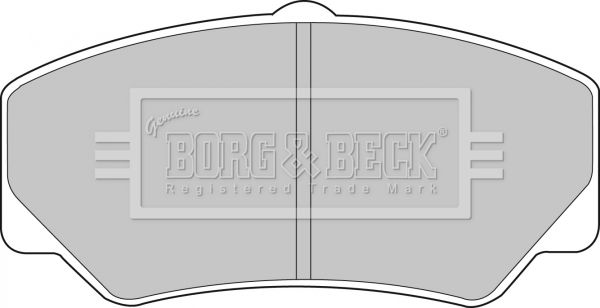 BORG & BECK stabdžių trinkelių rinkinys, diskinis stabdys BBP1110